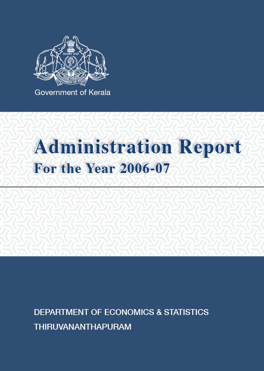 Administration Report of Department of Economics & Statistics 2006-07