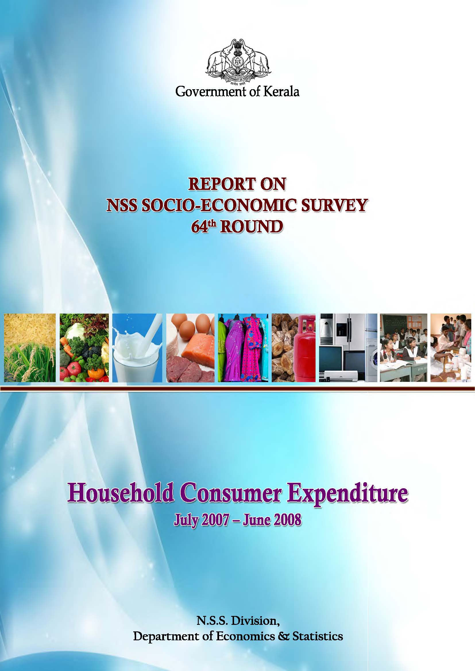 NSS 65th round - Socio Economic Survey - Household Consumer Expenditure