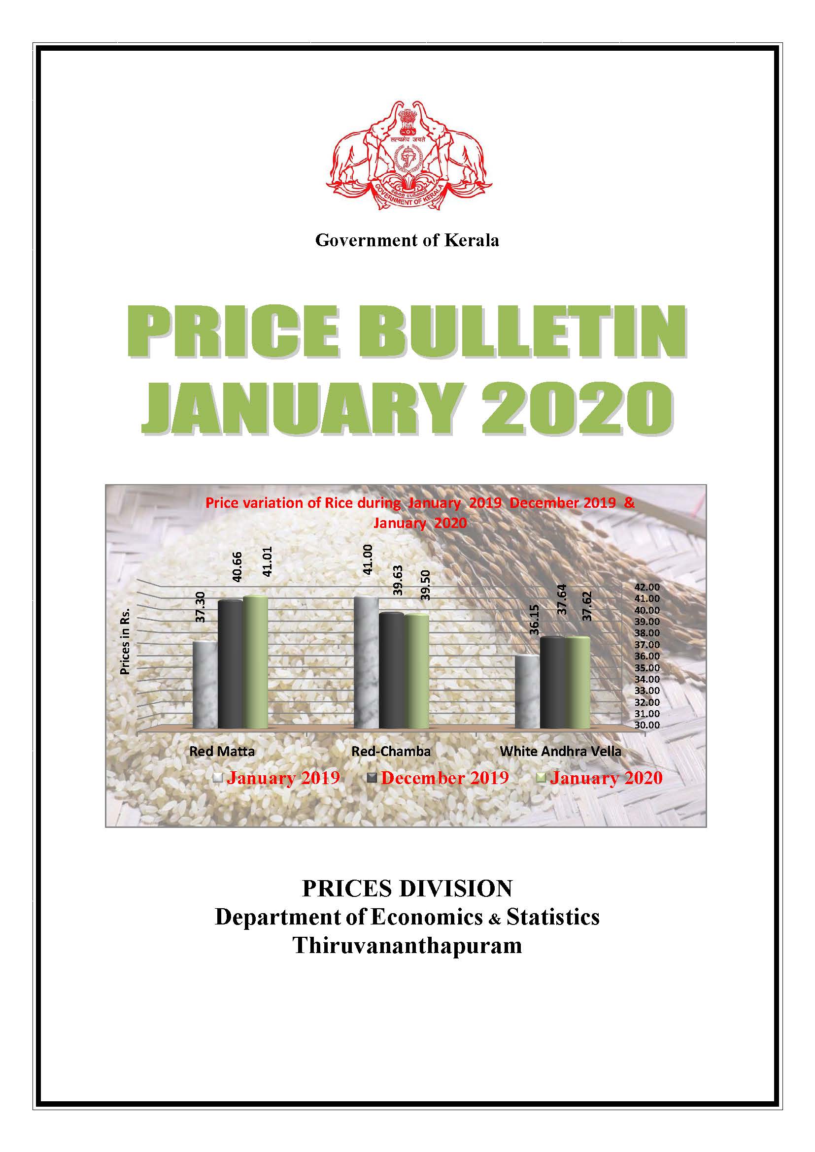 Price Bulletin January 2020