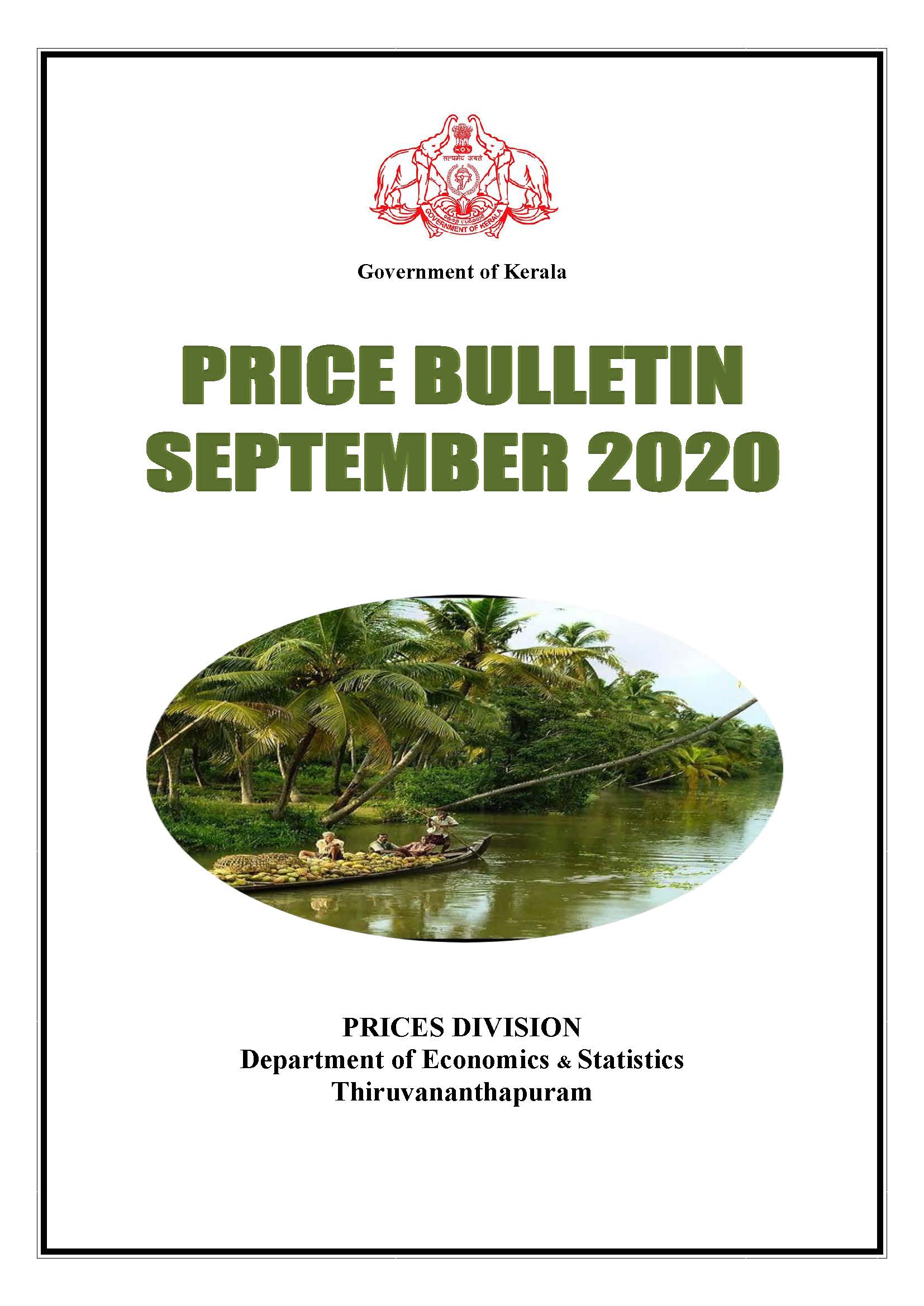 Price Bulletin September 2020