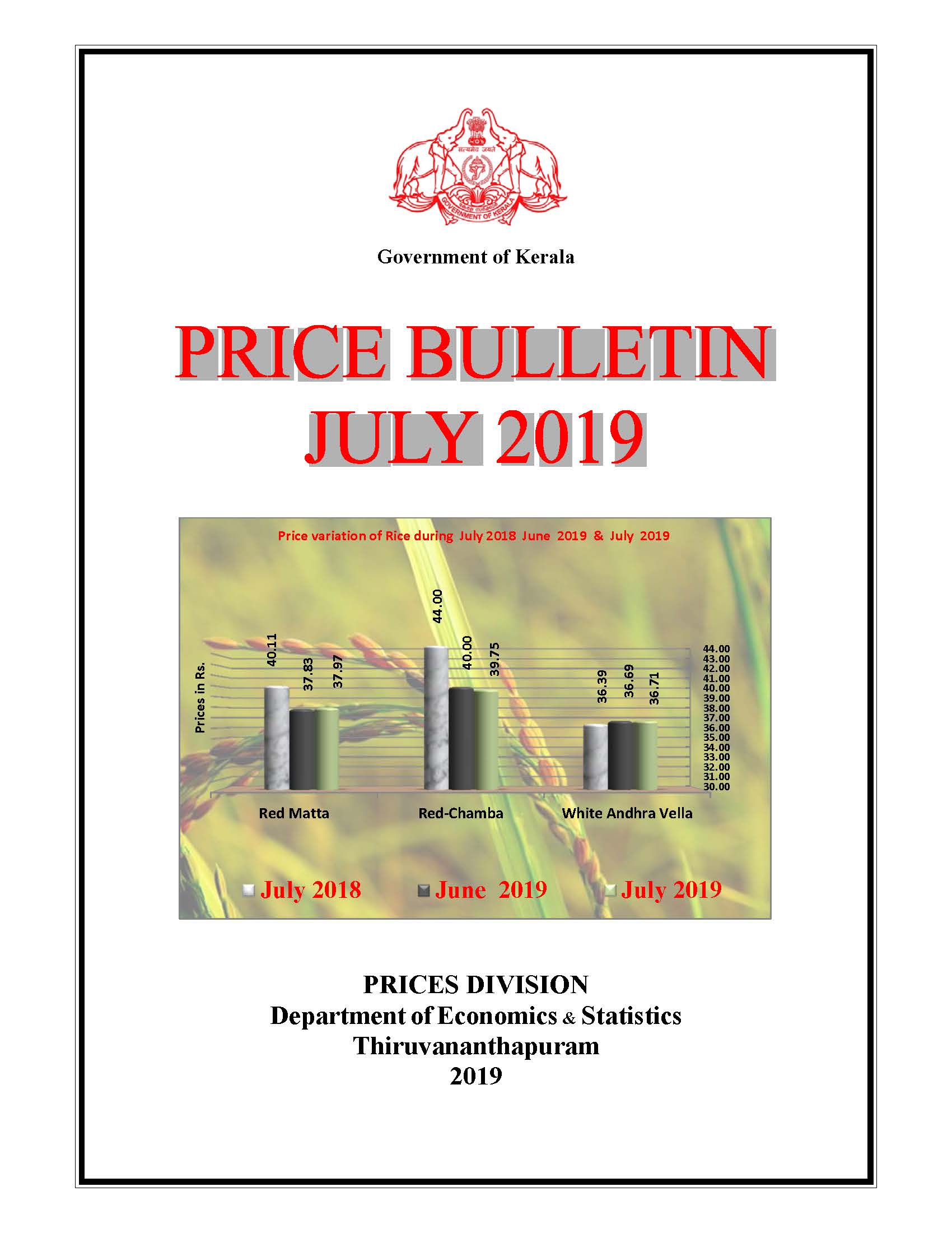 Price Bulletin July 2019