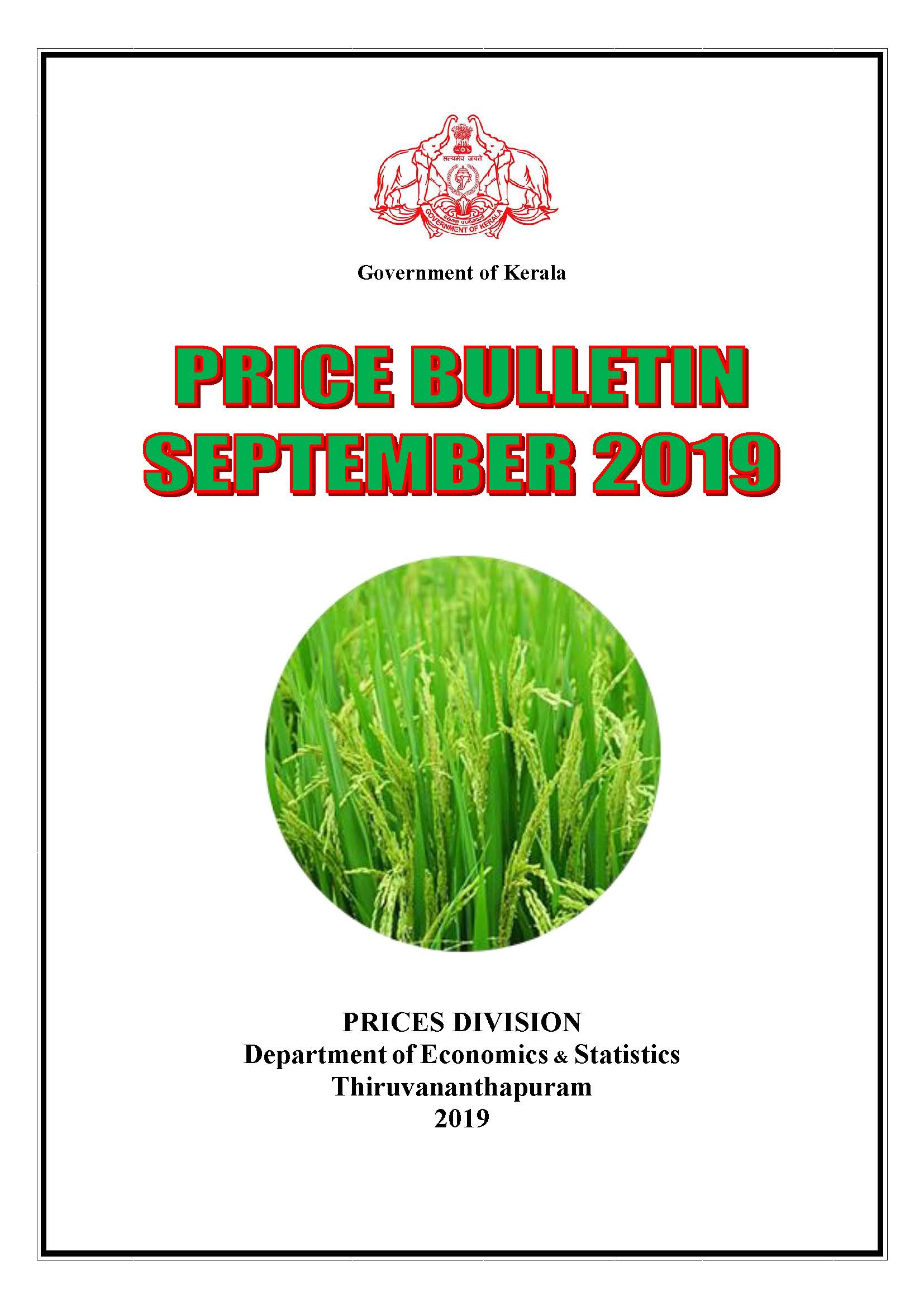 Price Bulletin September 2019