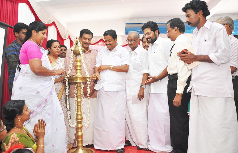 Lighting the lamp by Minister of Kerala