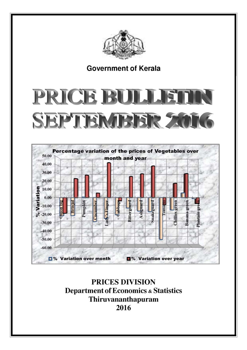 Price Bulletin September 2016