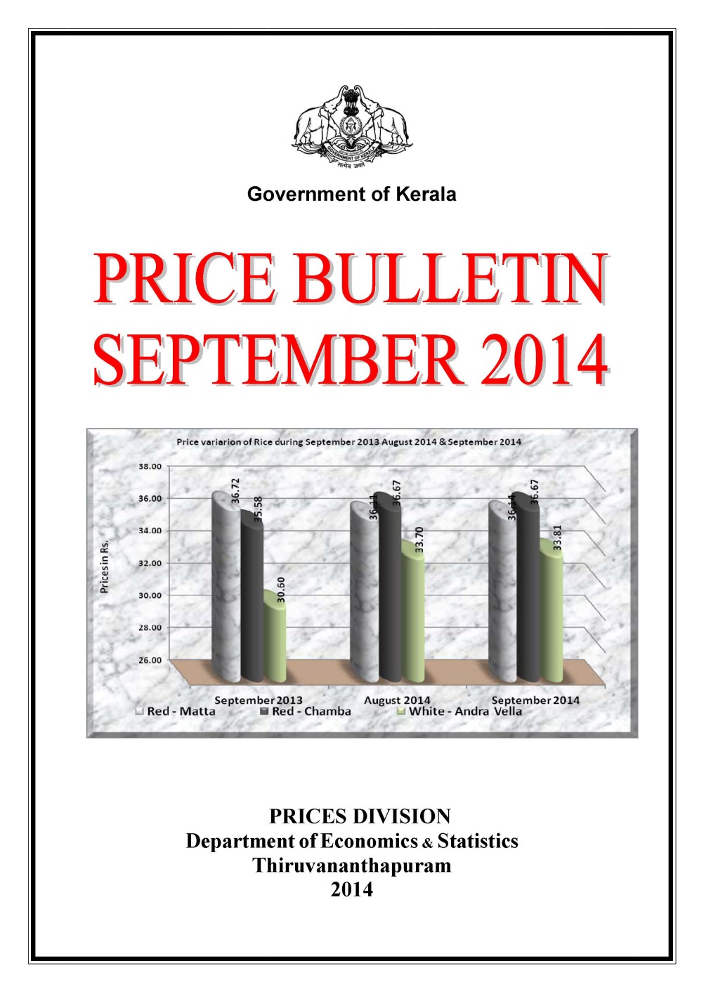 Price Bulletin September 2014