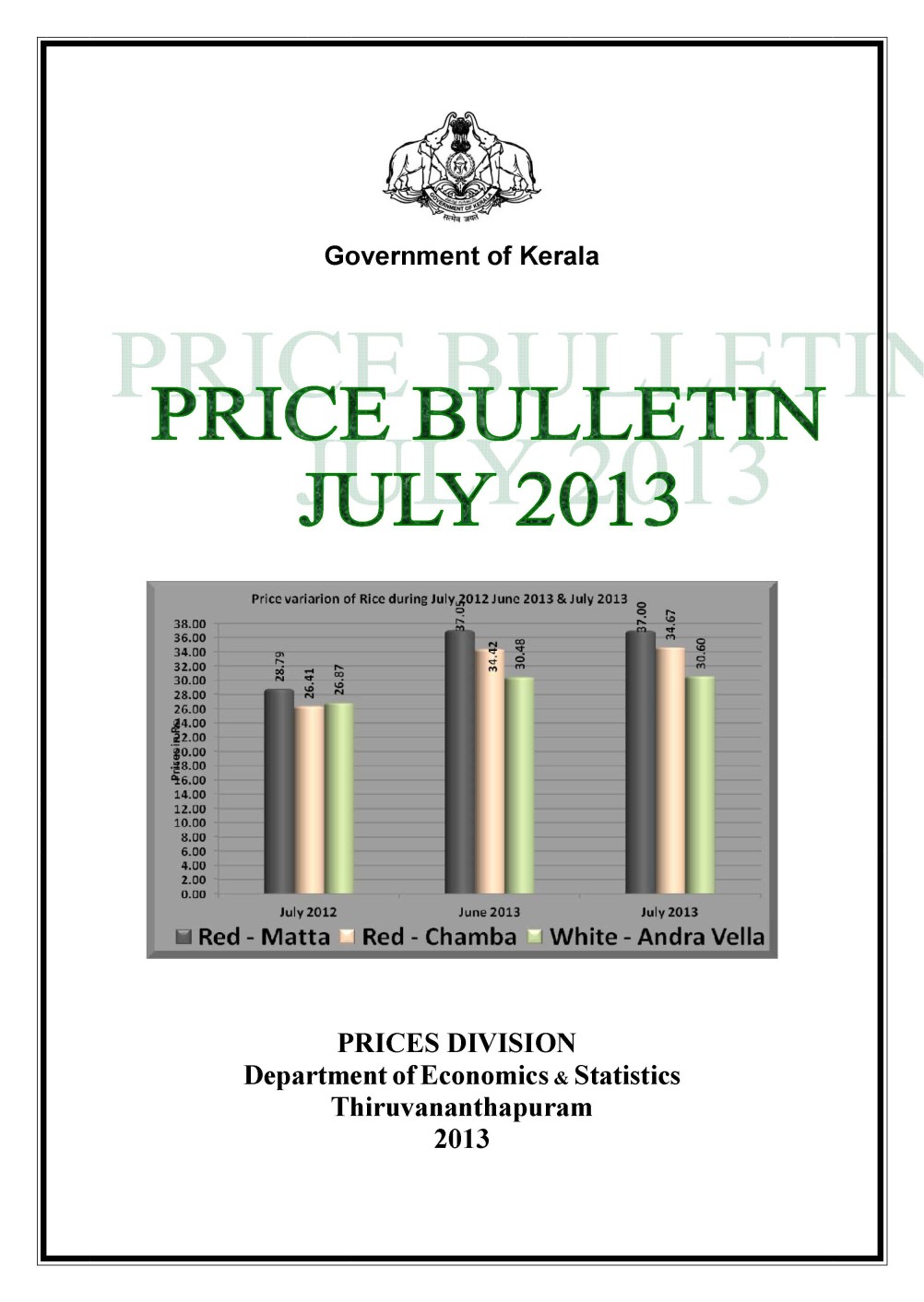 Price Bulletin July 2013