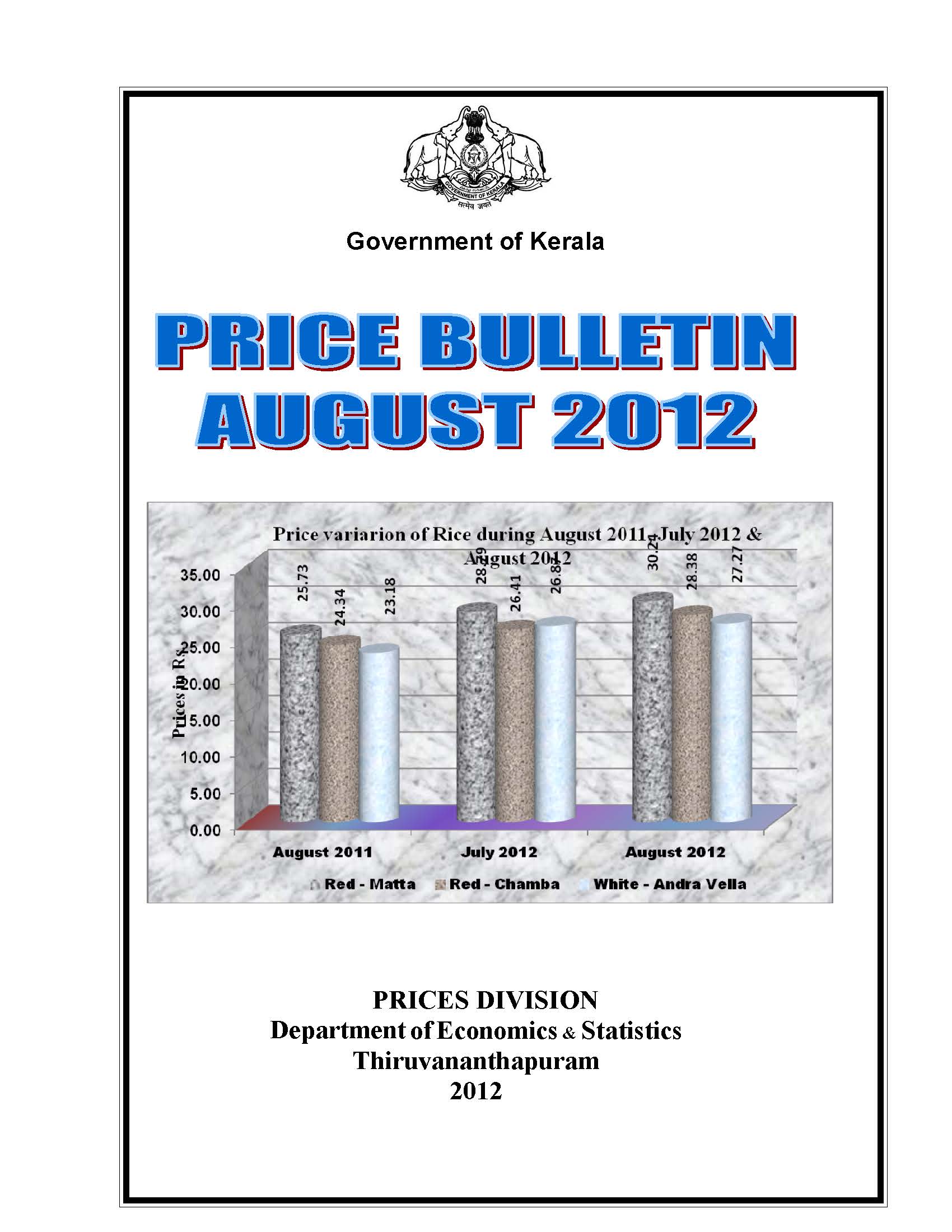 Price Bulletin August 2012