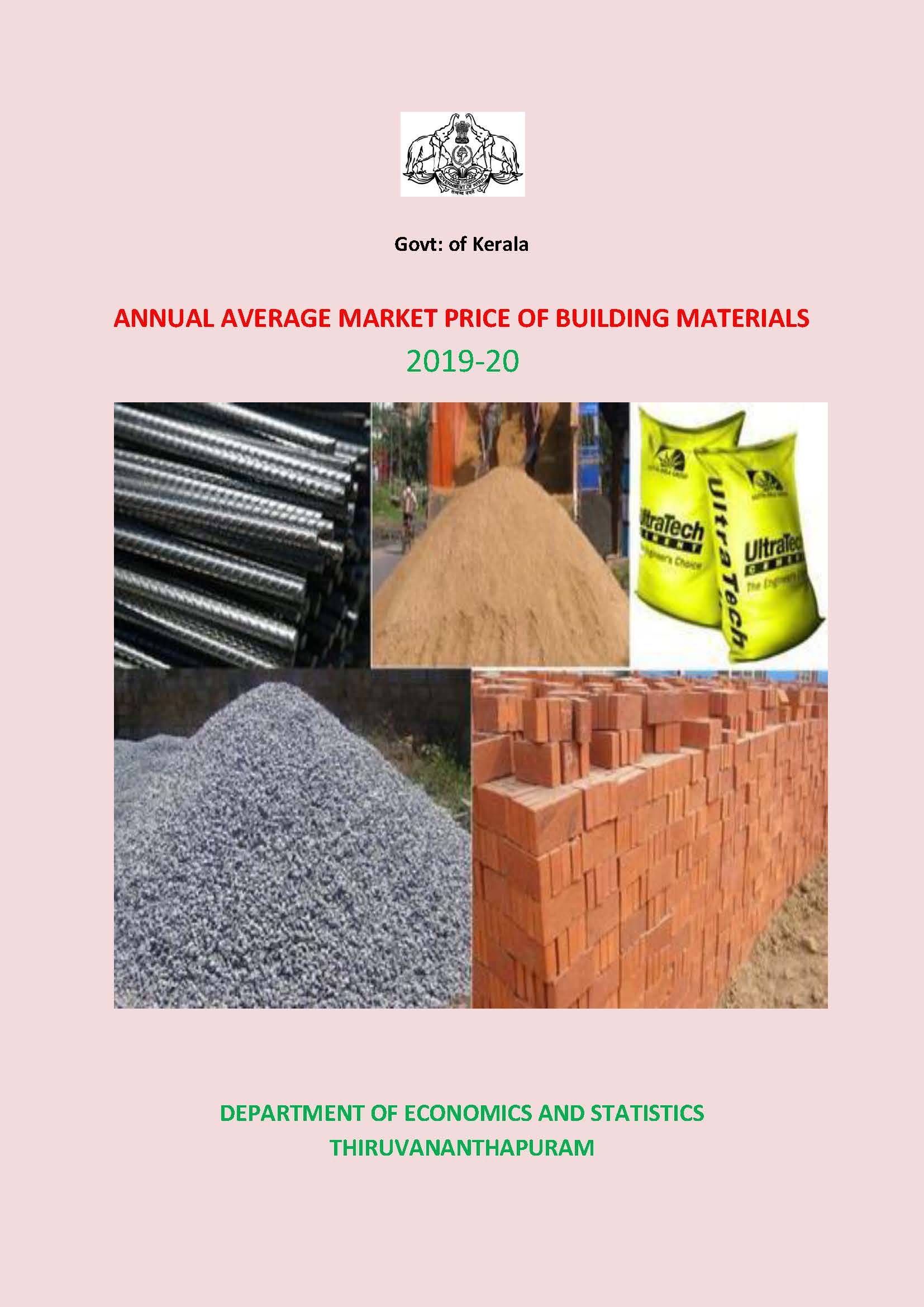 Annual Average Market Price of Building Materials 2019-20