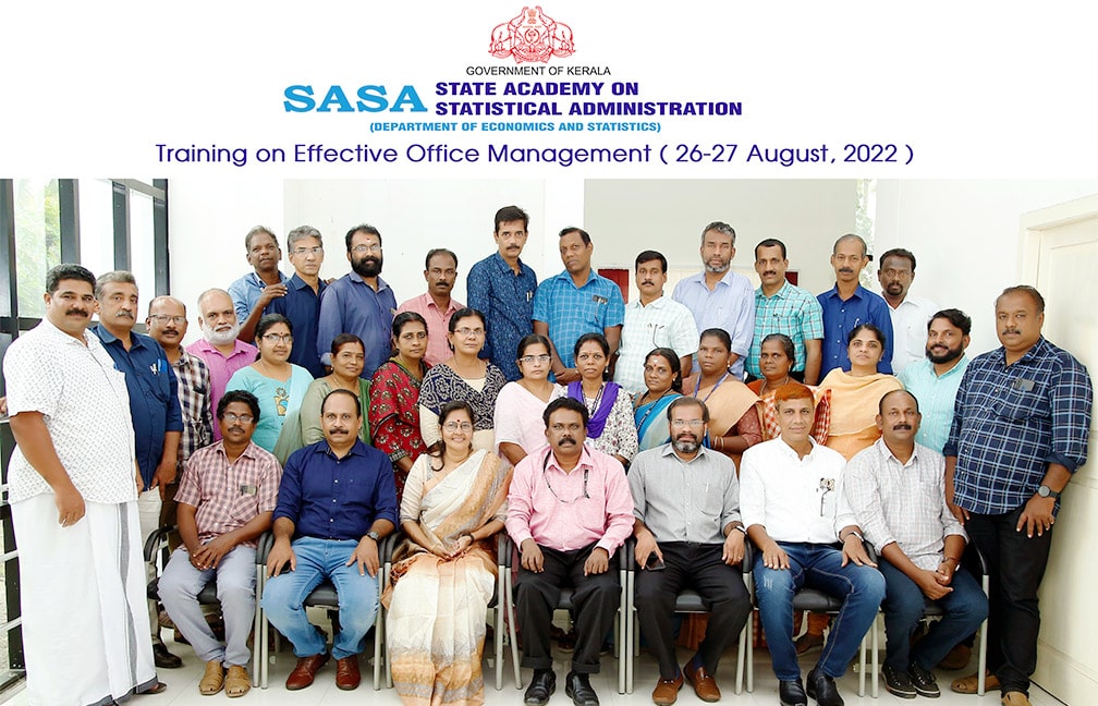 Training on Effective Office Management held at SASA from 26-27 August 2022 for DO/ ADO/ TSO/ SI