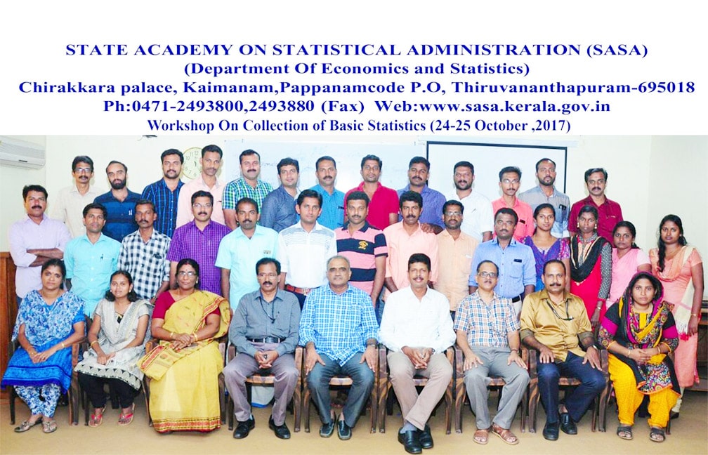 Workshop on collection of basic statistics held at SASA from 24-25 Oct 2017