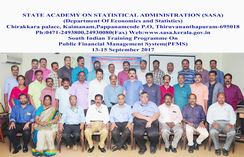 Southern Training on PFMS held at SASA from 13-15 Sept 2017