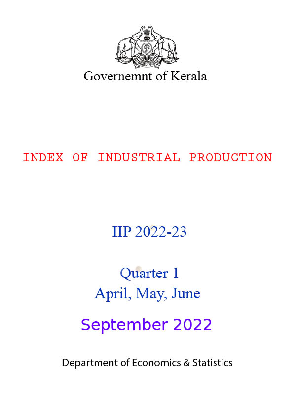 IIP report Quarter 1 2022-23