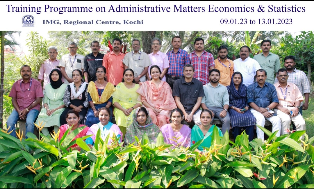 Training on Administrative matters held at IMG Kochi from 9 to 13 January 2023