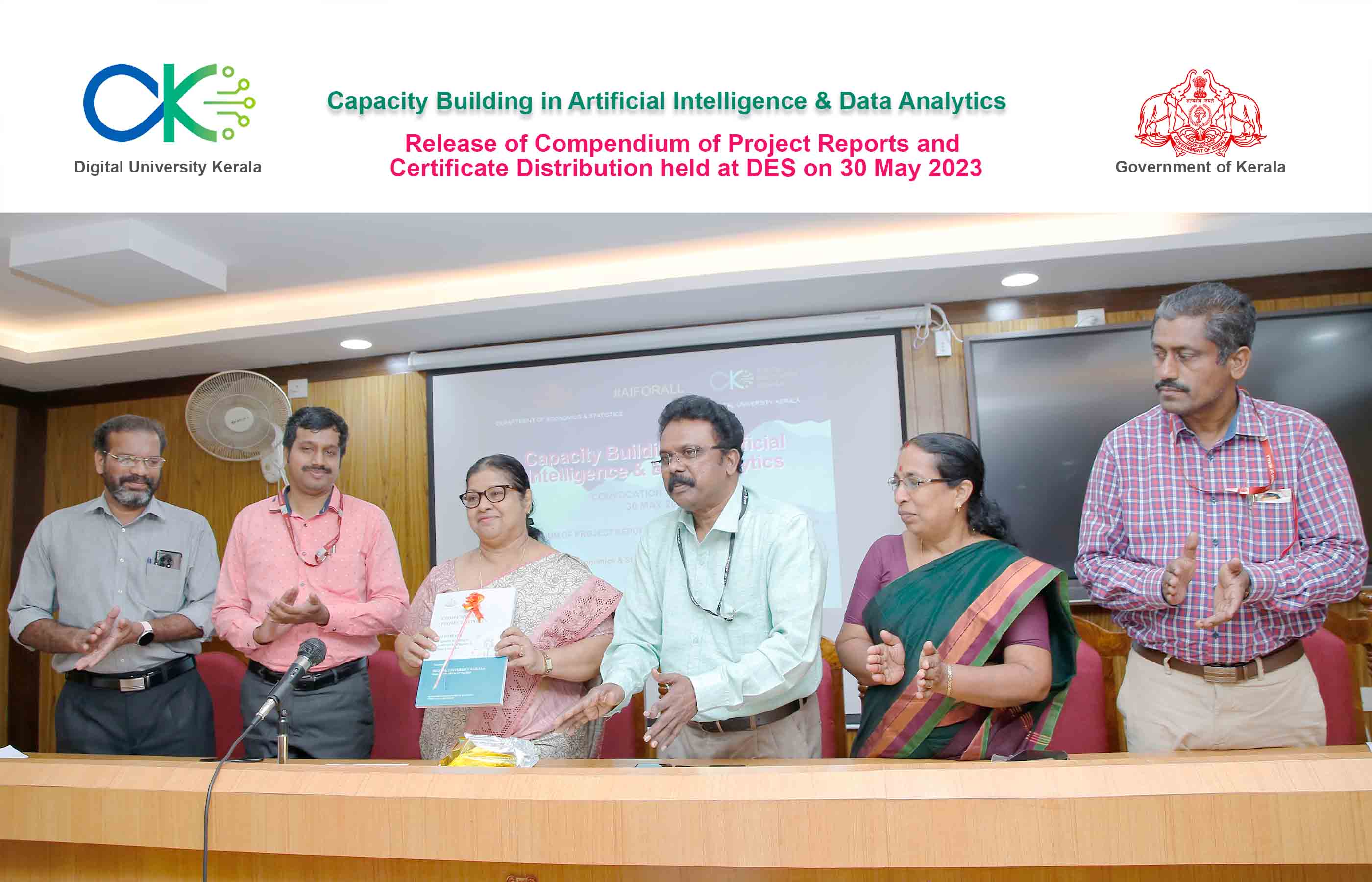 Release of Compendium of Project Reports by Dr. Elizabeth Sherly, Distingushed Professor DUK on 30-05-2023