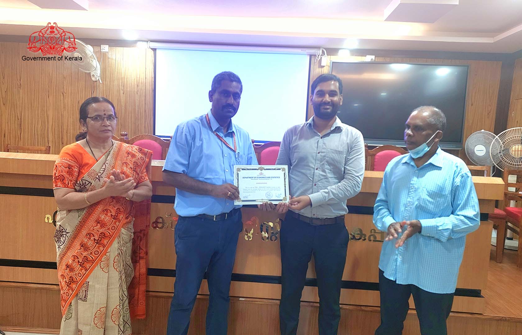 Distribution of certificate to Sri. Abhishek Gaurav, ISS probationer