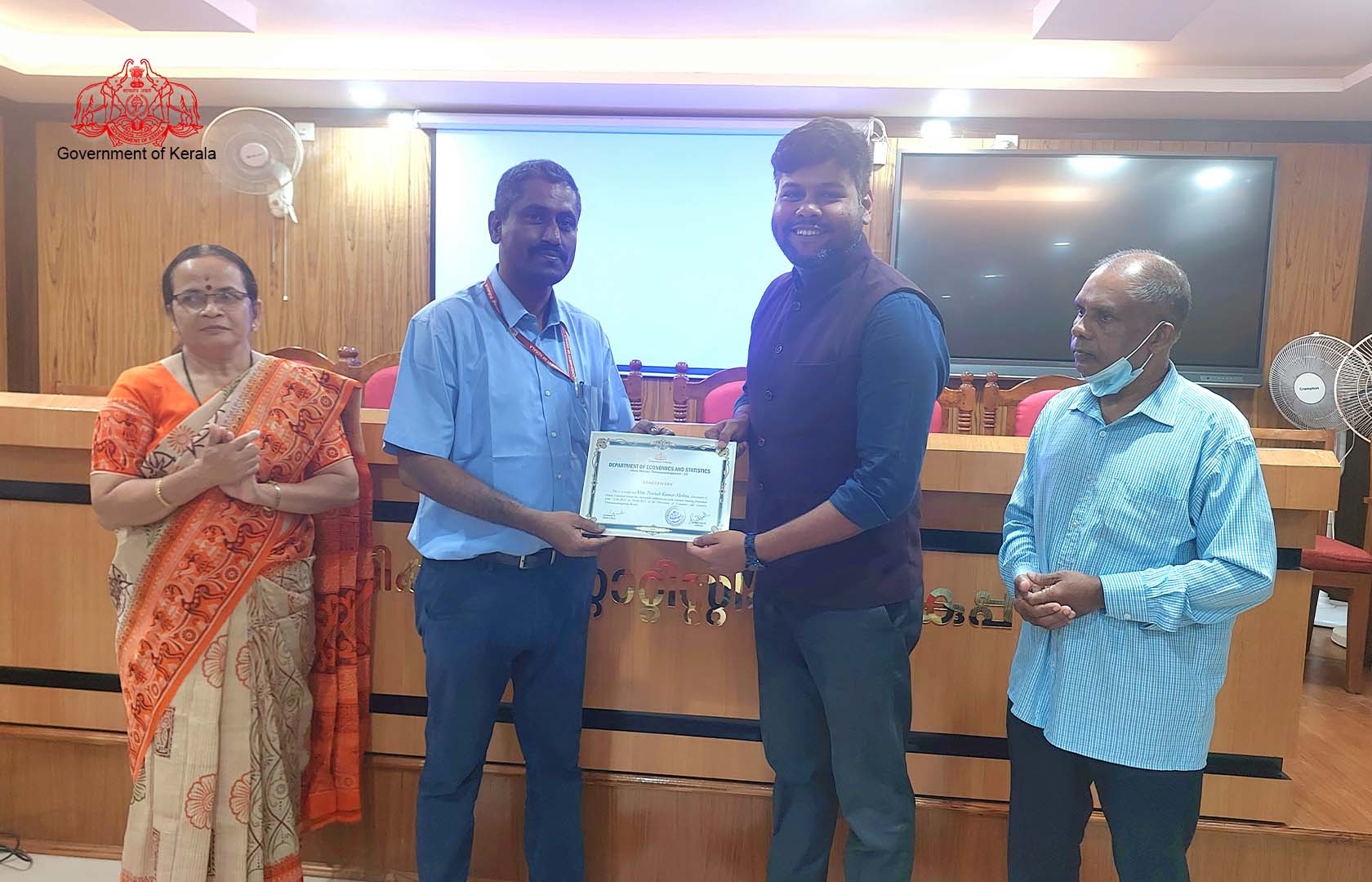 Distribution of certificate to Sri. Neethesh Kumar Mishra, ISS probationer