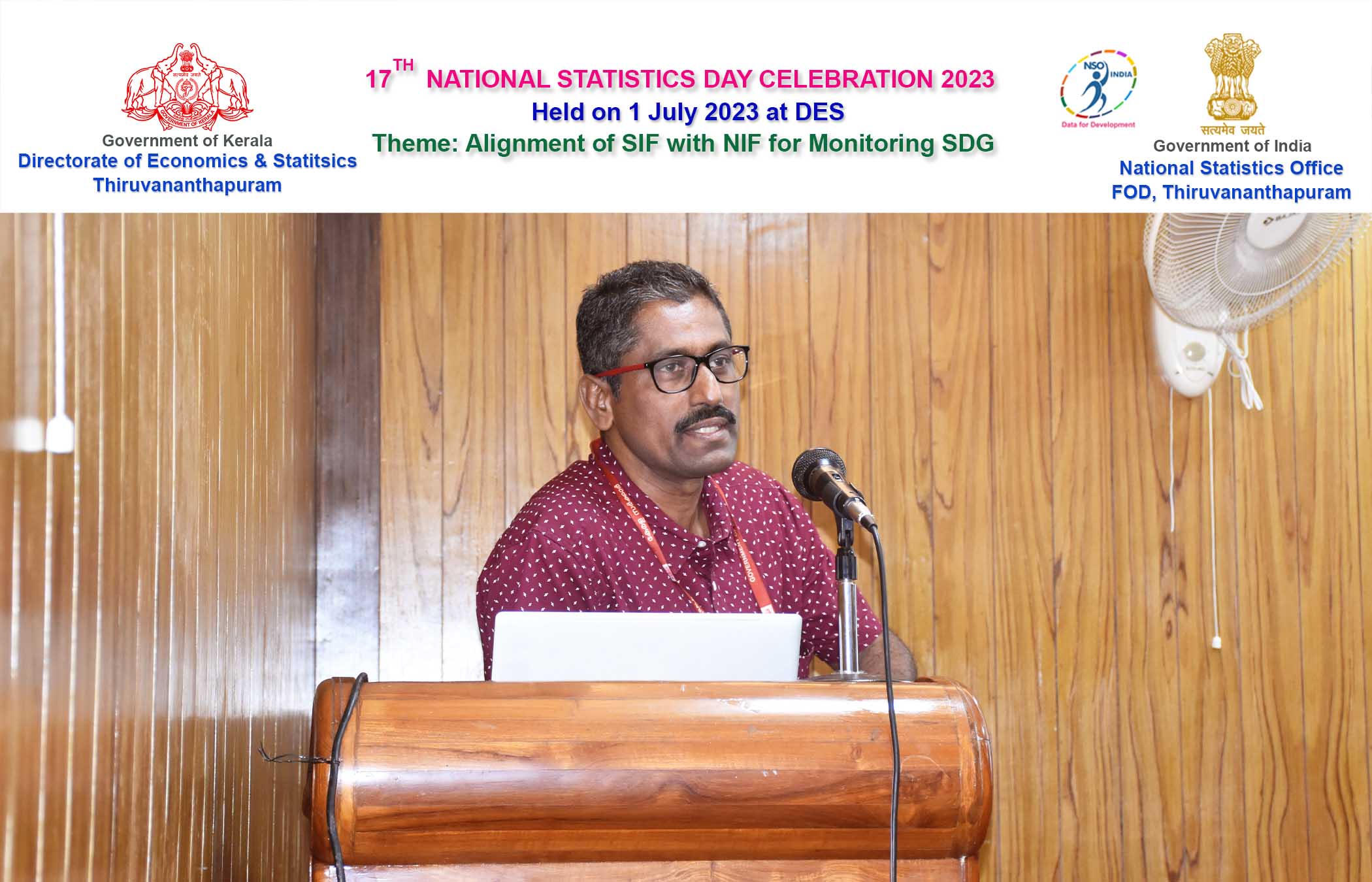 Presentation on SDG by Director Sri. Sreekuumar B