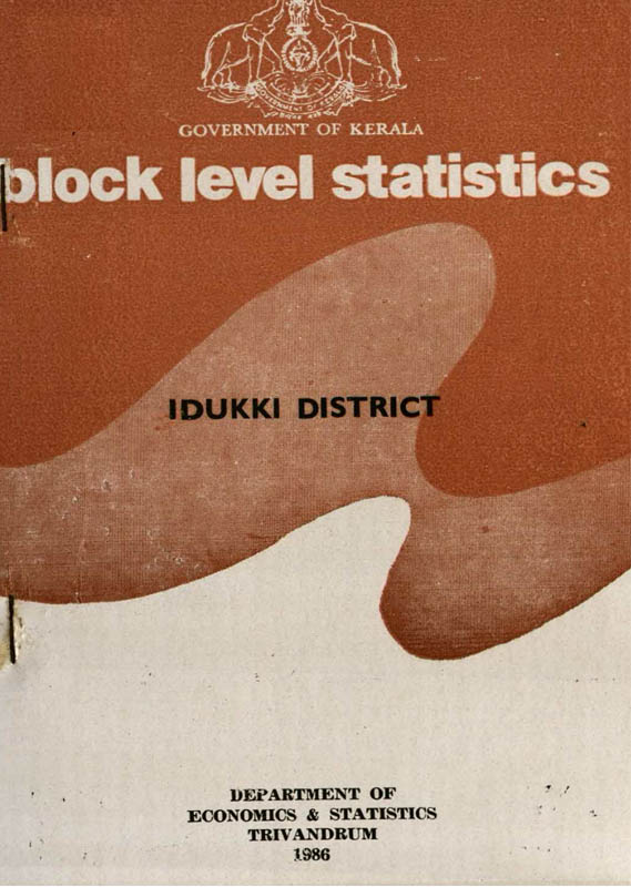 Block Level Statistics Idukki District 1986