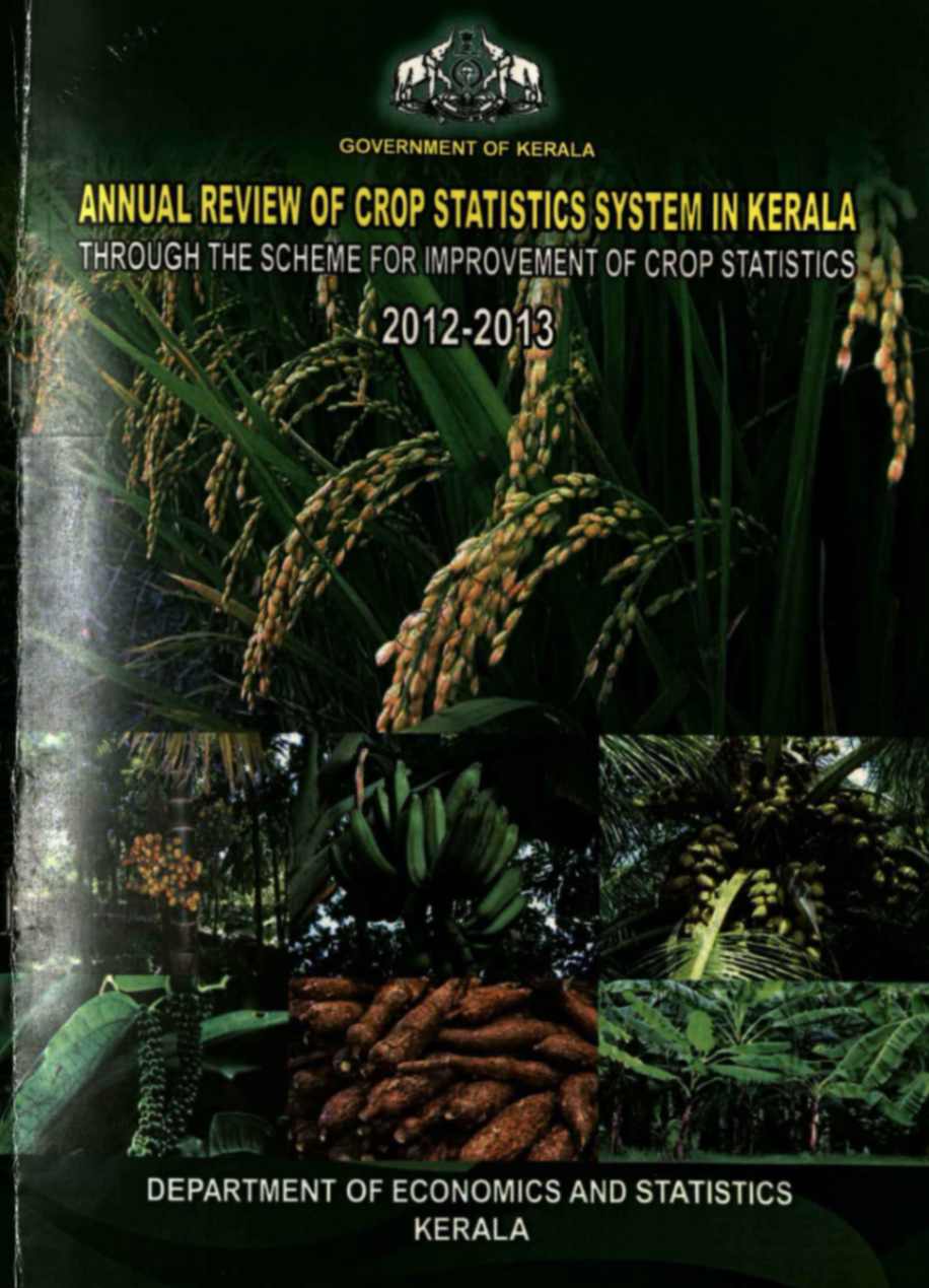 Annual Review of Crop Statistics System in Kerala 2012-2013