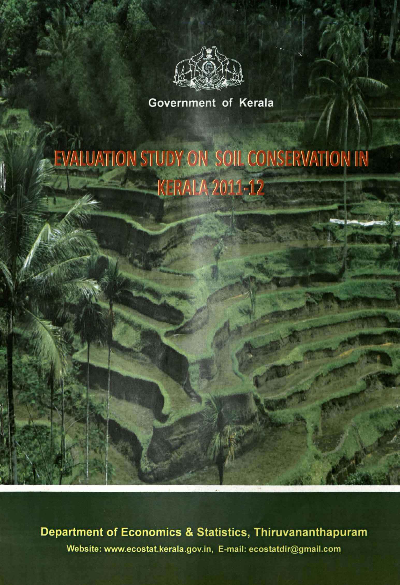 Evaluation study on Soil Conservation in Kerala 2011-12