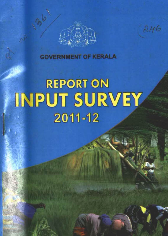 Report on Input Survey 2011-12