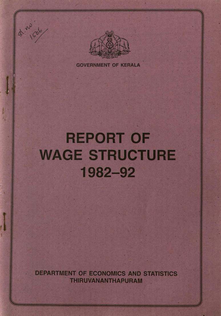 REPORT OF WAGE STRUCTURE 1982-92