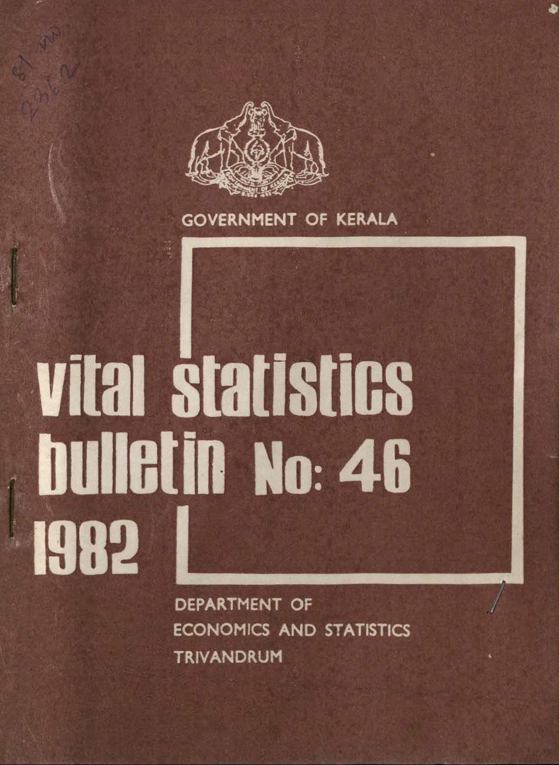 VITAL STATISTICS BULLETIN NO 46  1982