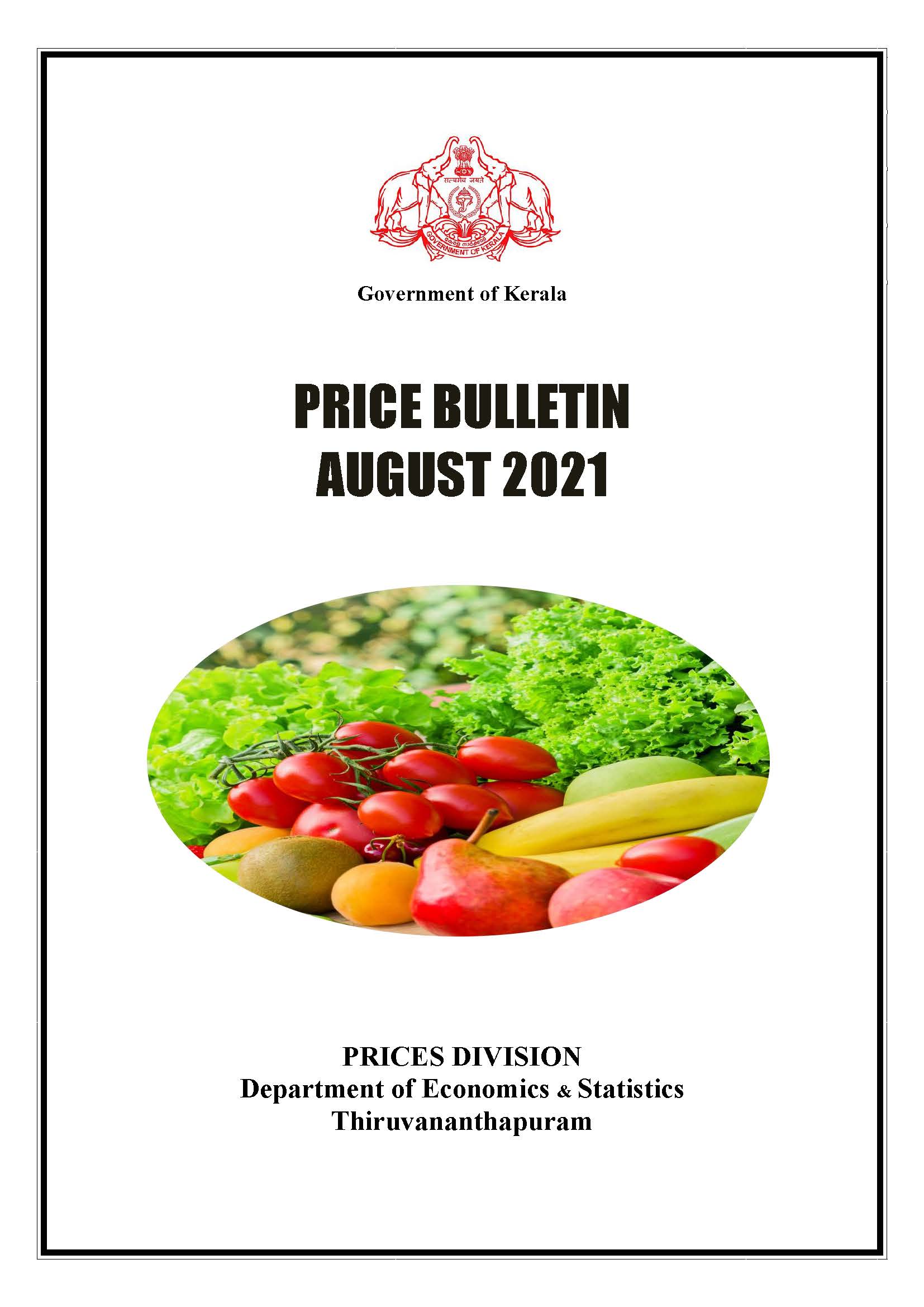 Price Bulletin August 2021
