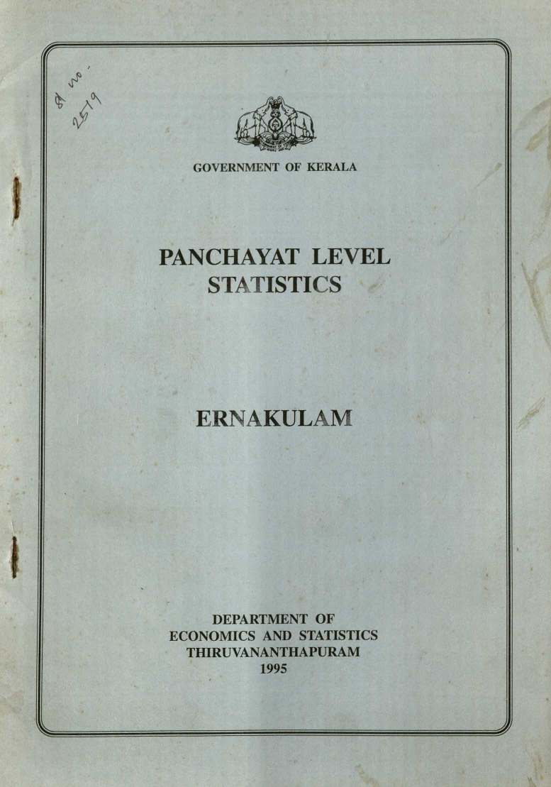 Panchayath Level Statistics Ernakulam District 1995
