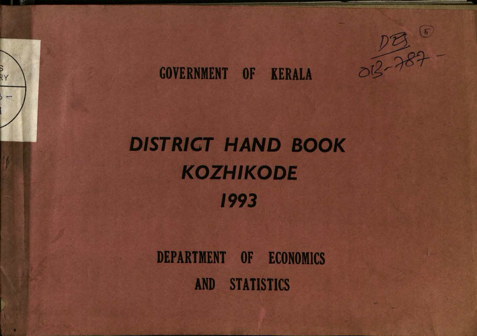 District Handbook Kozhikode 1993