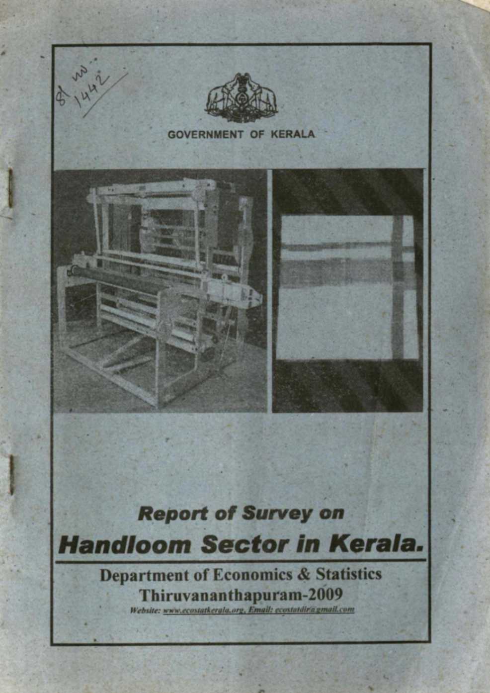 Report Of Survey On Handloom Sector In Kerala