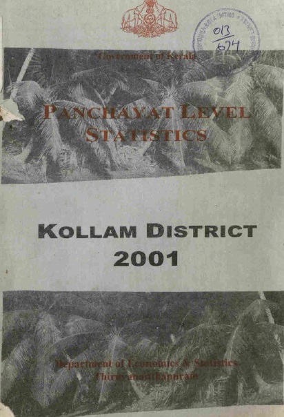 PANCHAYATH LEVEL  STATISTICS 2001 KOLLAM DISTRICT