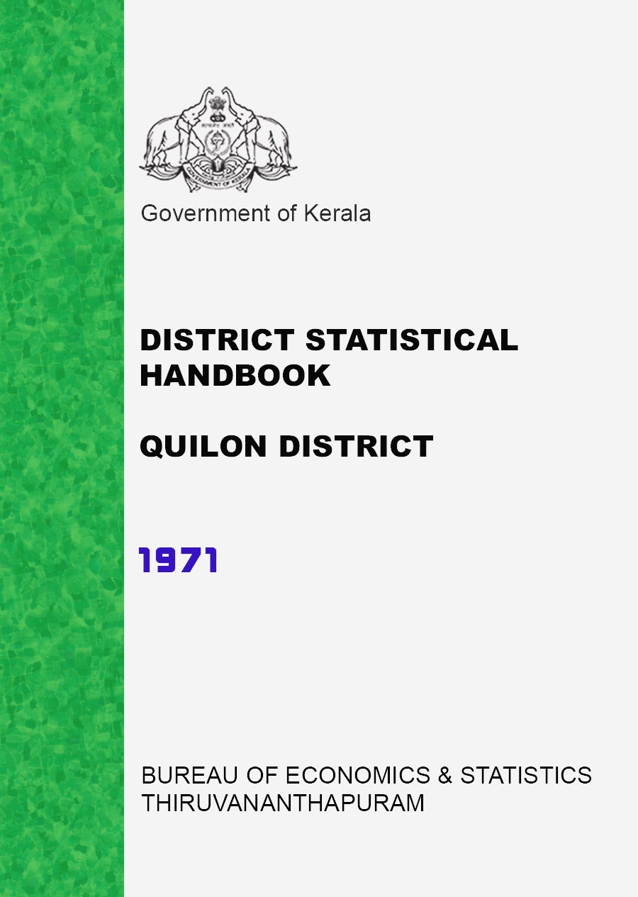 District Statistical Handbook Quilon 1971