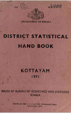 District Statistical Handbook Kottayam 1971