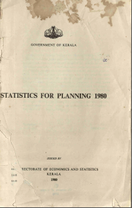 Statistics for Planning 1980