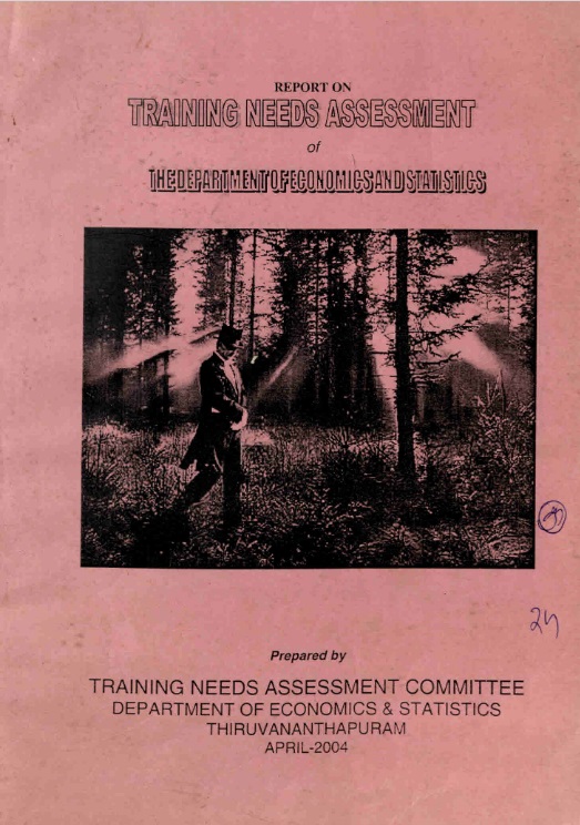 Report on Training Needs Assessment of the Department of Economics and Statistics April 2004