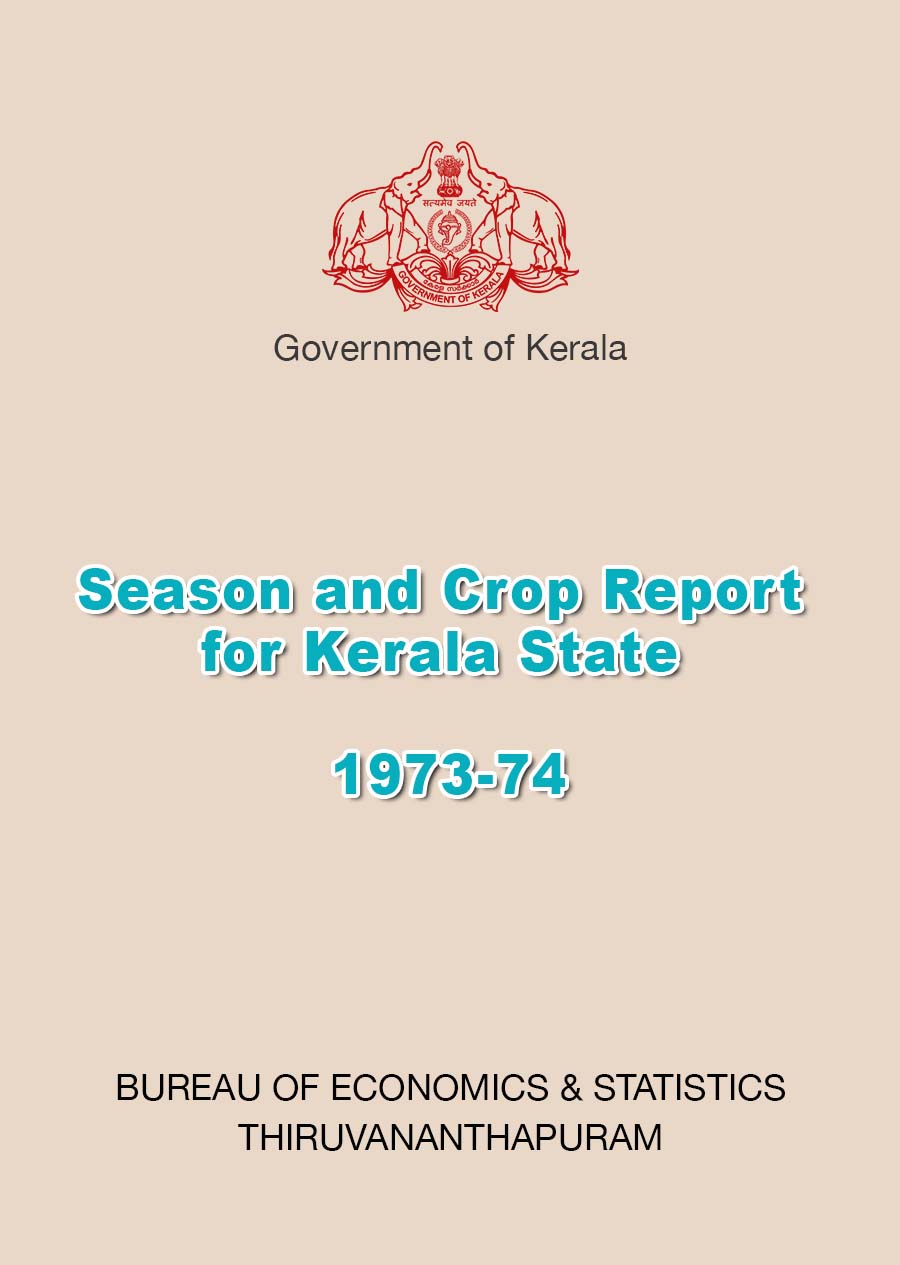 Season and Crop Report for Kerala State 1973-74
