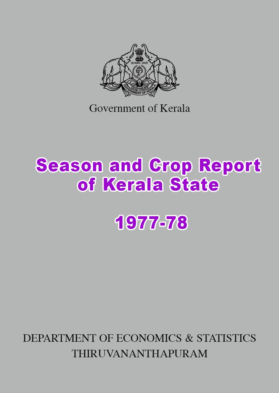 Season and Crop Report of Kerala State 1977-78