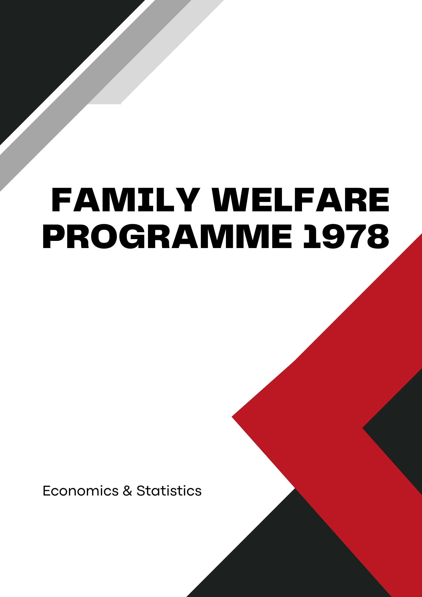 Family Welfare Programme 1978