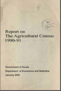 Report on the Agricultural Census 1990-91