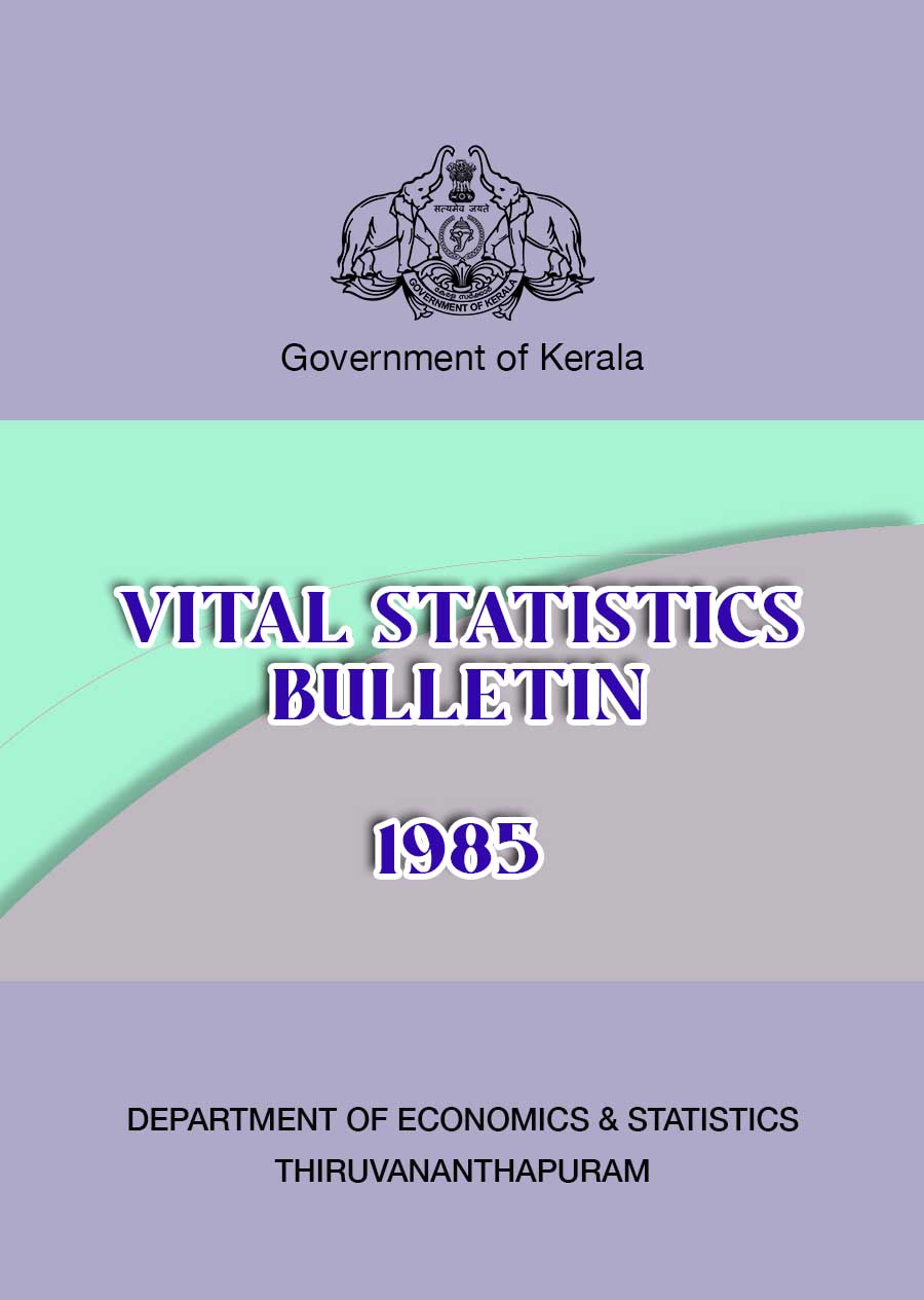 Vital Statistics Bulletin 1985