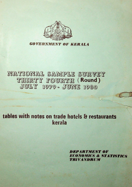 National Sample  Survey Thirty Fourth (Round) July 1979- June 1980