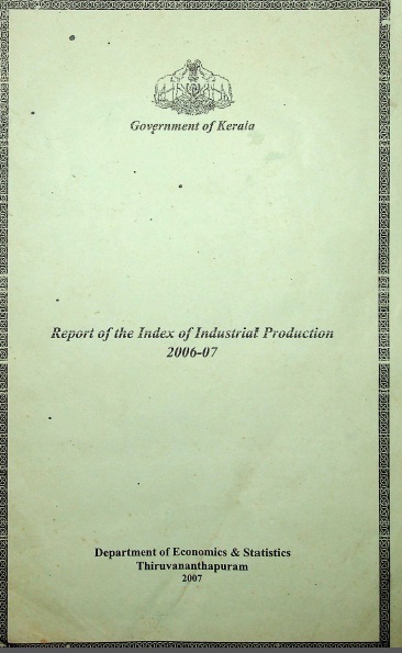 Report of the Index of Industrial Production 2006-07