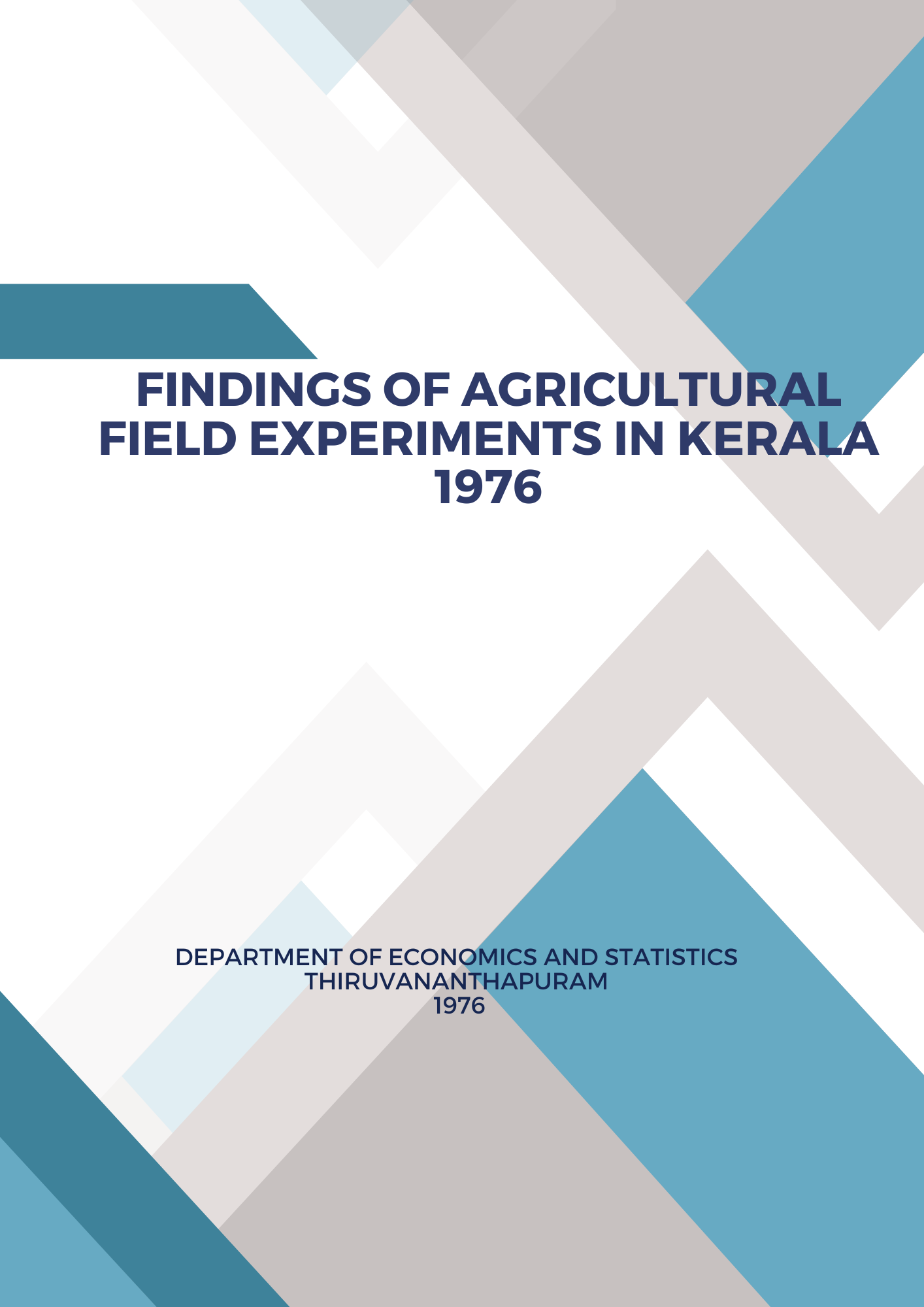 Findings of Agricultural Field Experiments In Kerala