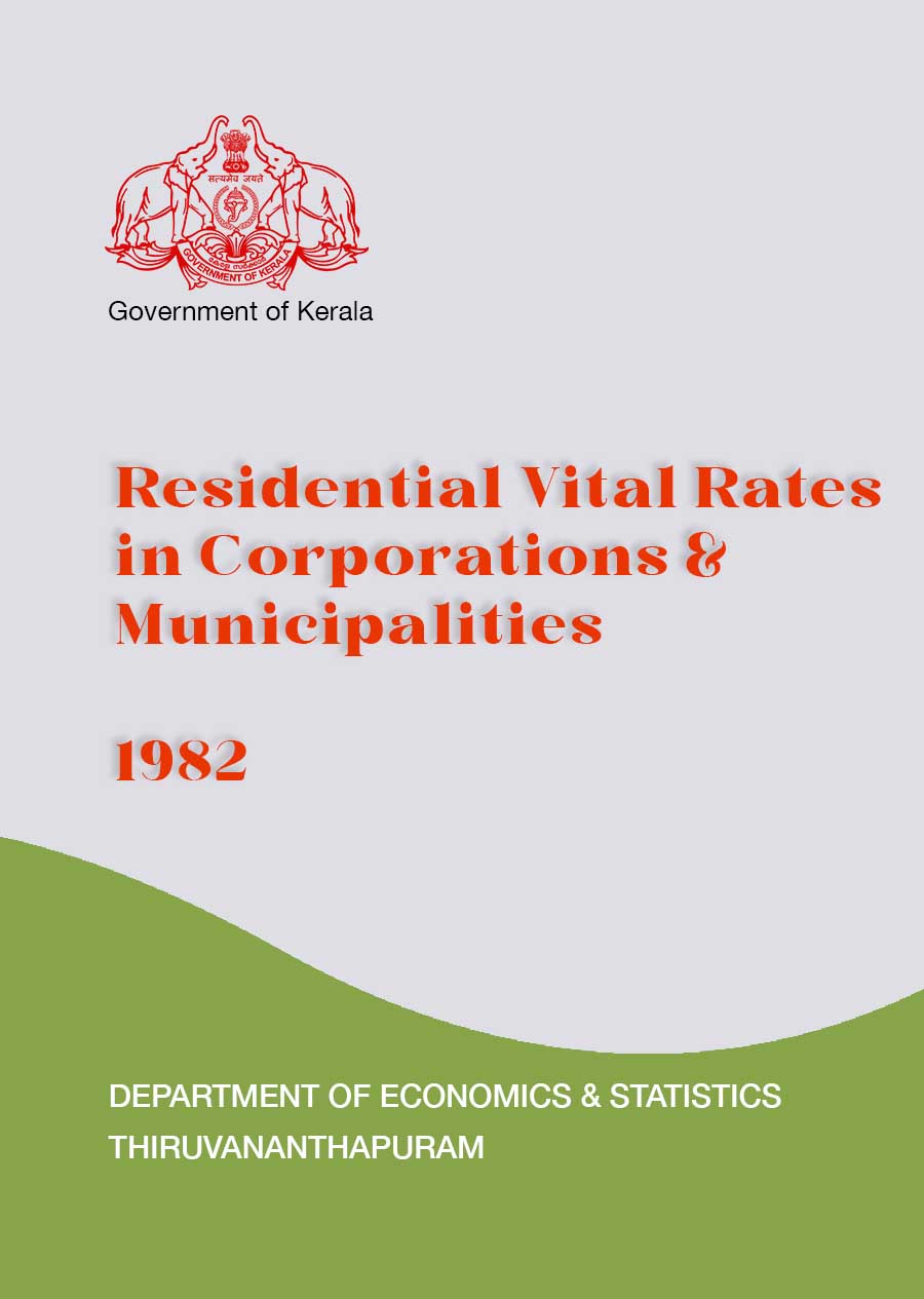Residential vital Statistics Corporation and Municipalities 1982