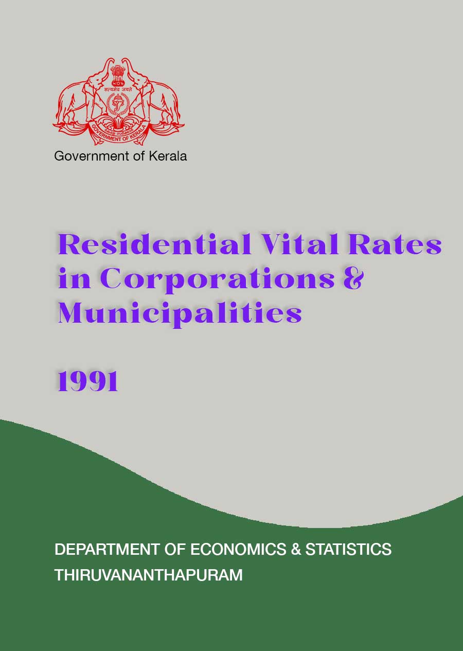 Residential vital Statistics Corporation and Municipalities 1991
