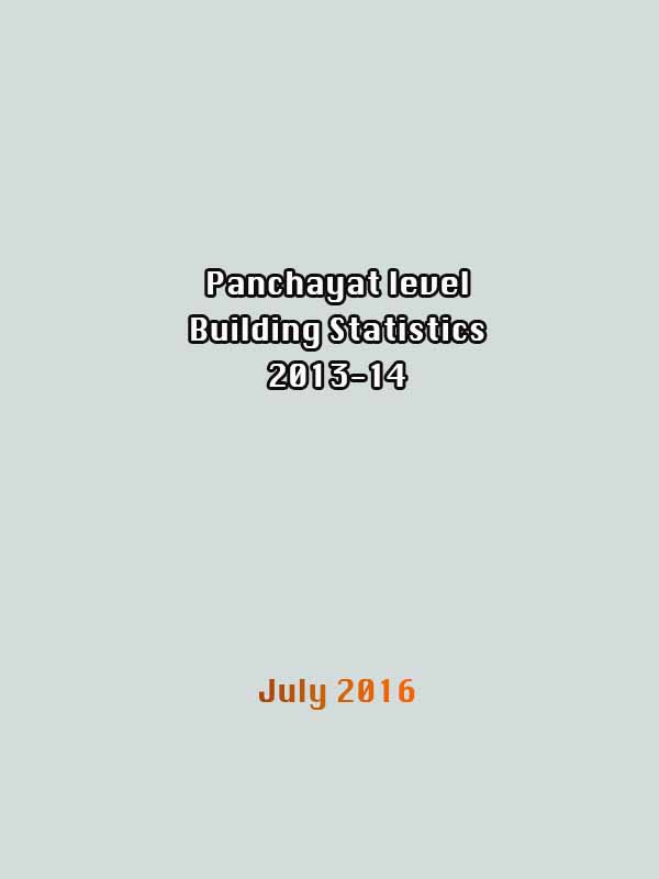 Report on Panchayath level Building Statistics 2013-14