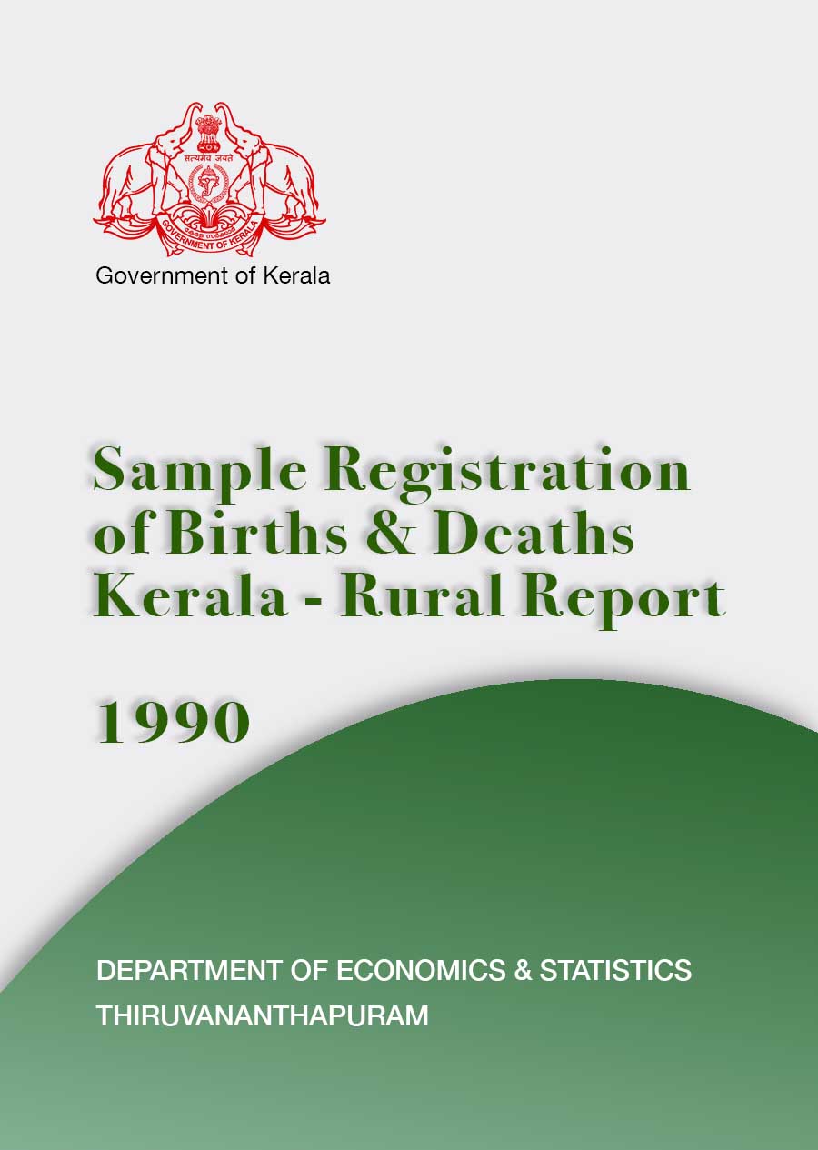 The Annual Report On Sample Registration System In Kerala (Rural) 1990