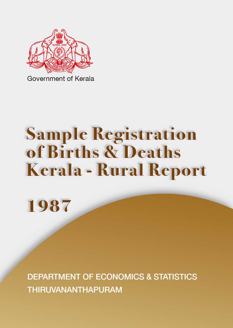 Sample Registration Kerala - Rural Annual Report 1987