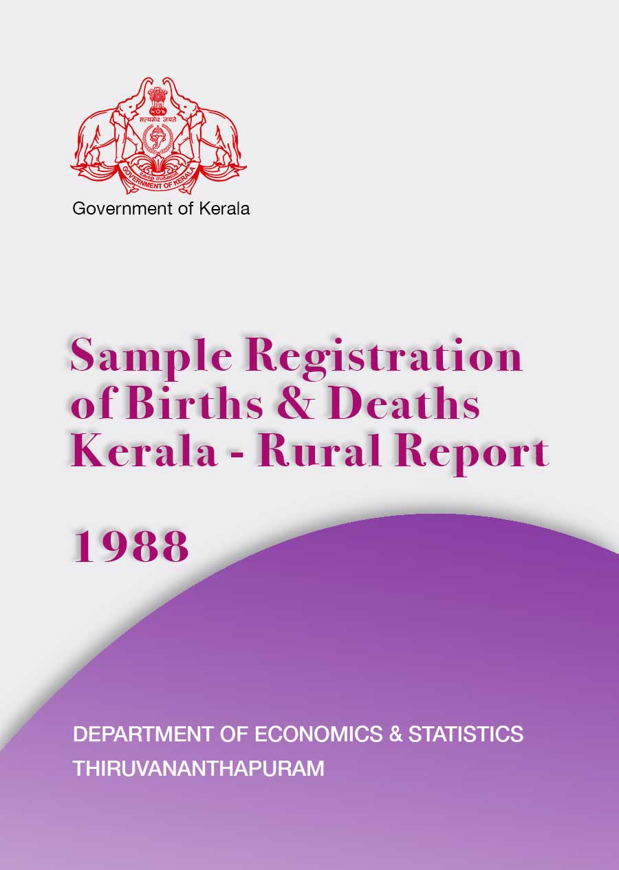 Sample Registration Kerala Rural Annual Report 1988 No.26